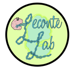 logo that says "leconte lab" in cursive